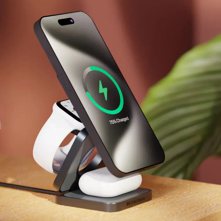 TuneFit Foldaway 3-In-1 Magnetic MagSafe Wireless Charger