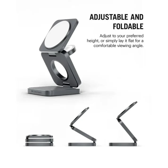 TuneFit Foldaway 3-In-1 Magnetic MagSafe Wireless Charger