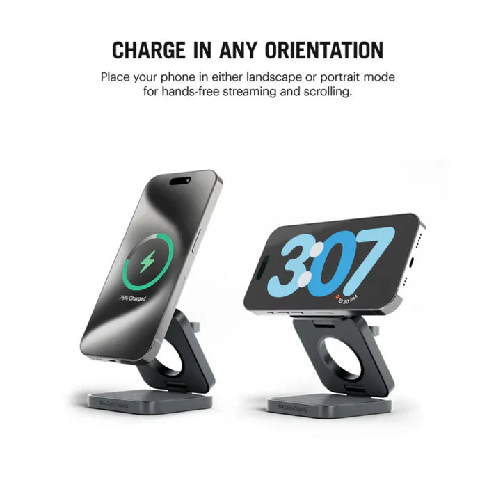 TuneFit Foldaway 3-In-1 Magnetic MagSafe Wireless Charger