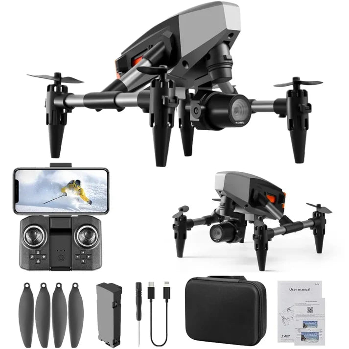 TuneFit SkyLite 4K | Compact Toy Drone with Brushless Motors, Foldable Design & Smart Flight Features