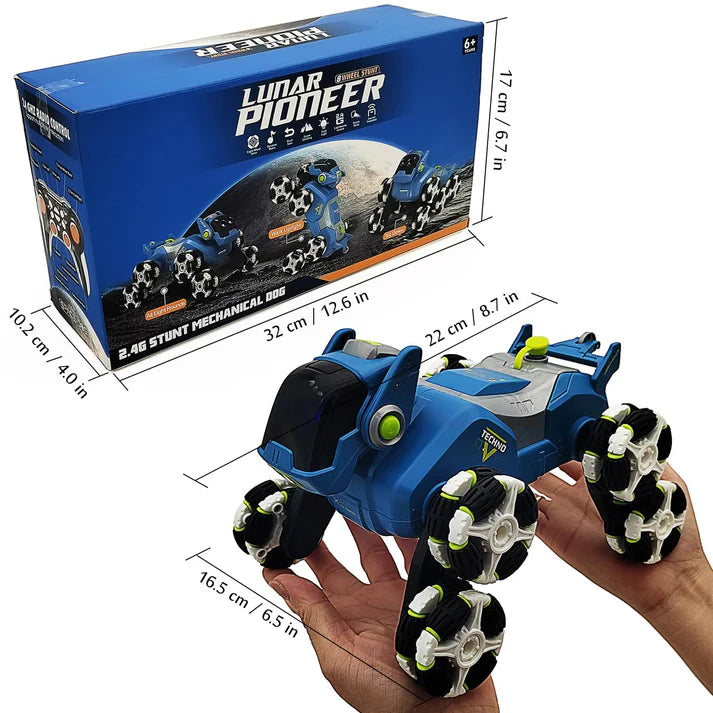 TuneFit AeroX 4K | Brushless Foldable Drone TuneFit RC Robot Dog Stunt Car – Mist Spray, Music, Lights | 2.4GHz Remote Control | Shape-Shifting | Gift for Kids (Ages 6-14)with 4K UHD Camera & 45-Min Flight Time (Copy)