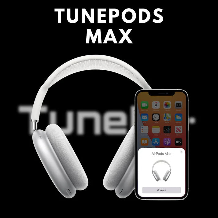 TunePods Max – ANC Wireless Headphones with 36H, 48H & 72H Battery & Deep Bass