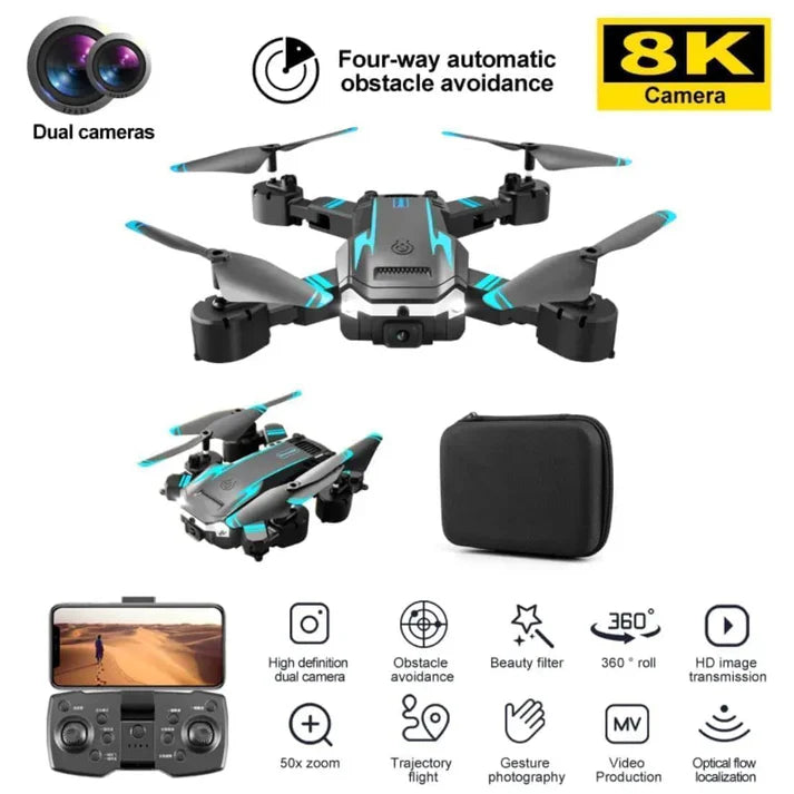 TuneFit AeroX 4K | Brushless Foldable Drone with 4K UHD Camera & 45-Min Flight Time