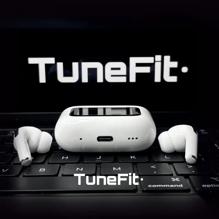 TunePods Screen 2 – Premium Wireless Earbuds with Touch Display, ANC, and GPS Tracking