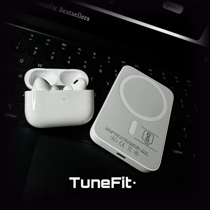 TunePods Pro (2nd Gen) – 100% ANC | Wireless Charging | Free MagSafe + Cover | 6 Months Warranty